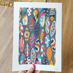 Surfboards Art Print