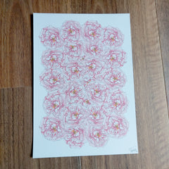 Pink Peonies Art Print