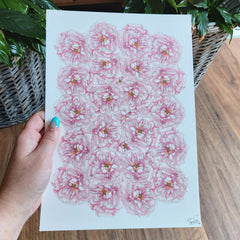 Pink Peonies Art Print