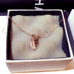 Chic Leaf Choker Pendant Necklace