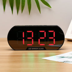 Modern Minimalist Silent Alarm Clock with Mirror