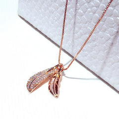 Chic Leaf Choker Pendant Necklace