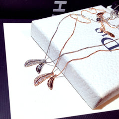 Chic Leaf Choker Pendant Necklace