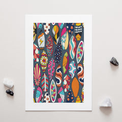 Surfboards Art Print