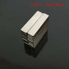 Strong Neodymium Magnets 20x5x2mm (Pack of 20)