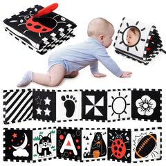 Black & White Newborn Developmental Toy Book