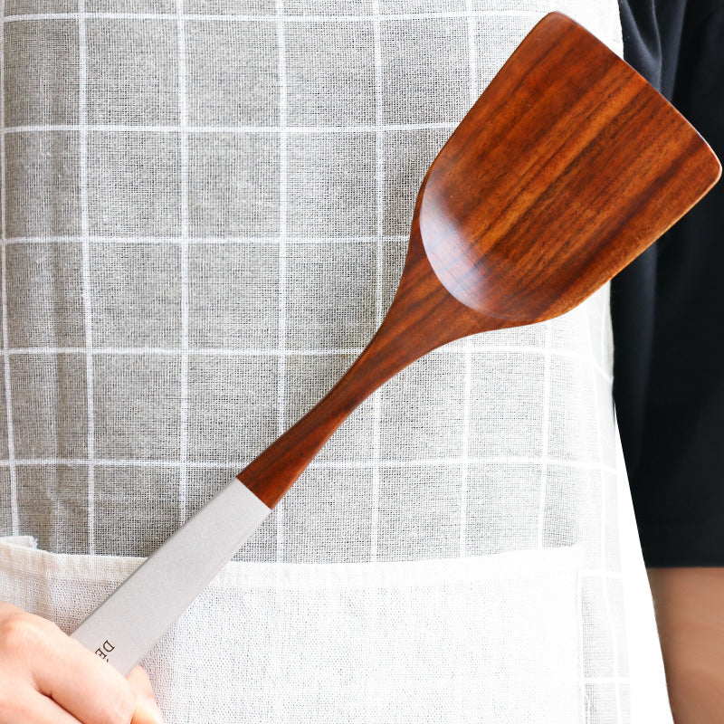 Colorful Wooden Kitchenware Spoons and Shovel Set